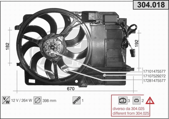 Fan, engine cooling (304.018)