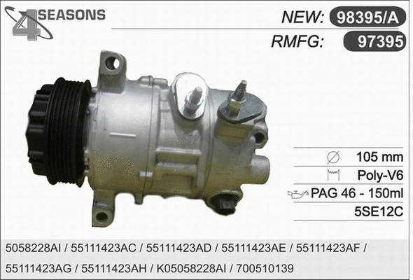 Compressor, air conditioning (97395)