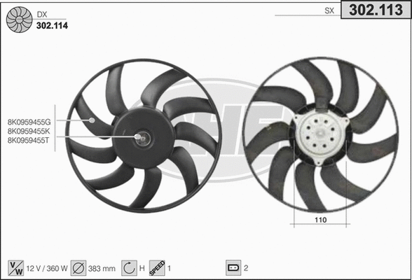 Fan, engine cooling (302.113)