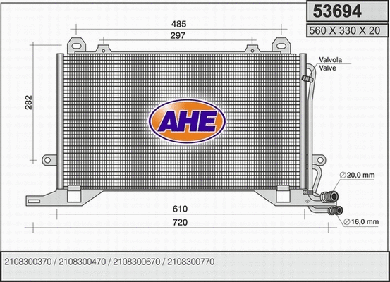 Condenser, air conditioning (53694)