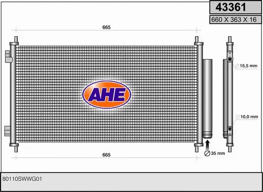 Condenser, air conditioning (43361)