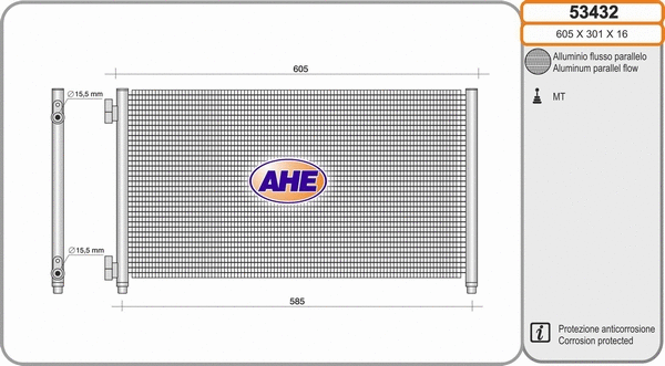 Condenser, air conditioning (53432)