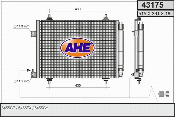 Condenser, air conditioning (43175)