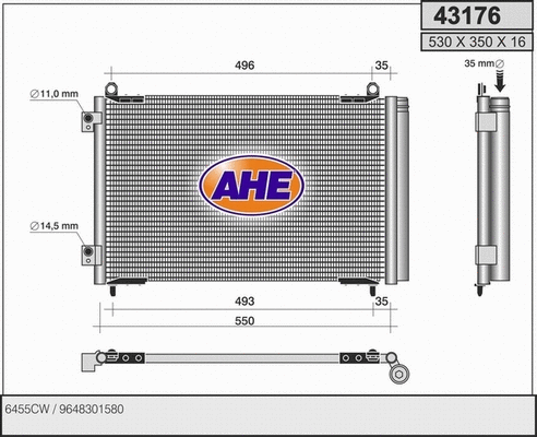 Condenser, air conditioning (43176)