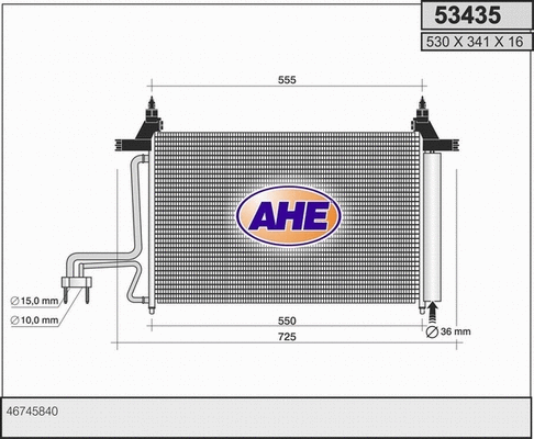 Condenser, air conditioning (53435)