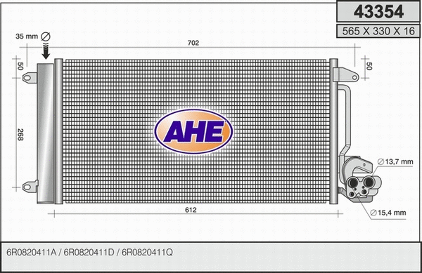 Condenser, air conditioning (43354)