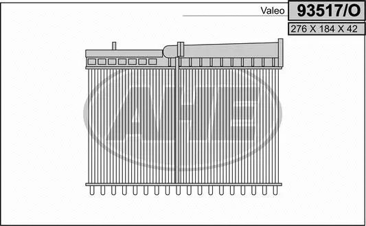 Heat Exchanger, interior heating (93517/O)