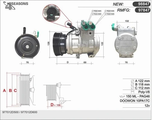 Compressor, air conditioning (97847)