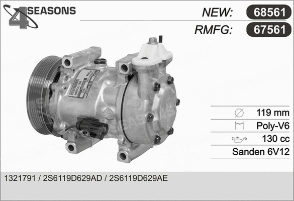 Compressor, air conditioning (67561)