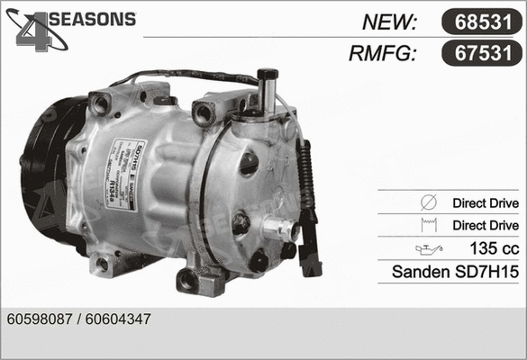 Compressor, air conditioning (67531)