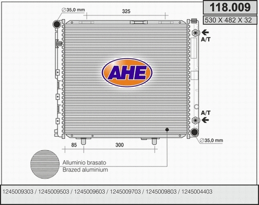 Radiator, engine cooling (118.009)