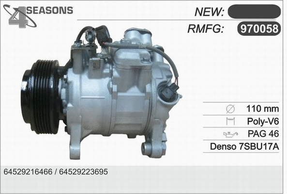 Compressor, air conditioning (970058)