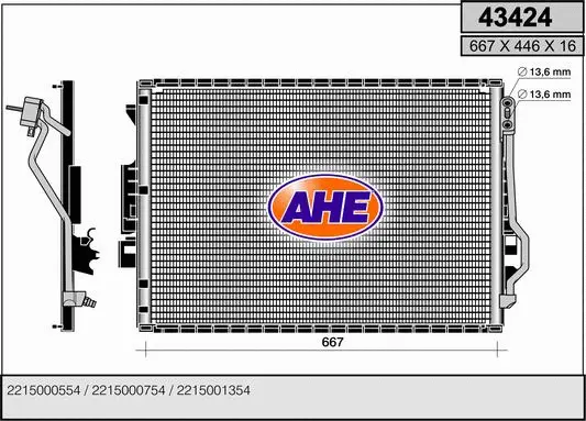 Condenser, air conditioning (43424)