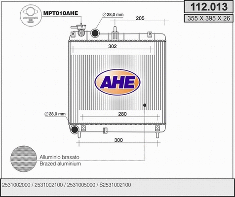 Radiator, engine cooling (112.013)