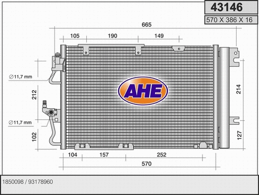 Condenser, air conditioning (43146)