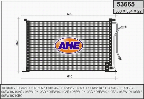 Condenser, air conditioning (53665)