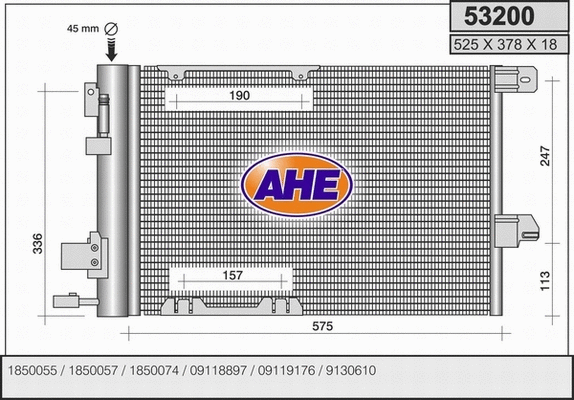 Condenser, air conditioning (53200)
