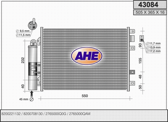Condenser, air conditioning (43084)