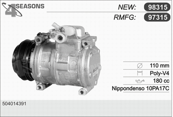 Compressor, air conditioning (97315)