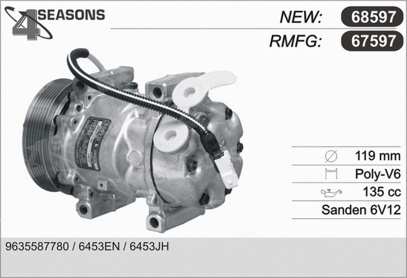 Compressor, air conditioning (67597)