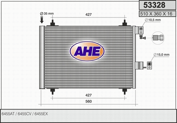 Condenser, air conditioning (53328)