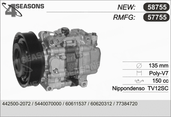 Compressor, air conditioning (58755)