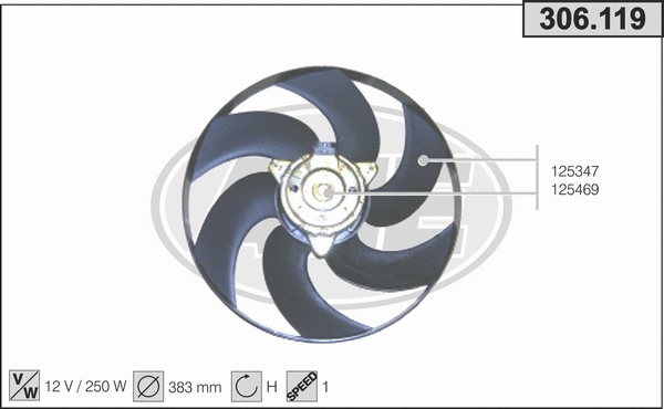 Fan, engine cooling (306.119)