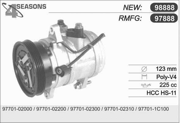 Compressor, air conditioning (97888)