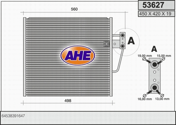 Condenser, air conditioning (53627)