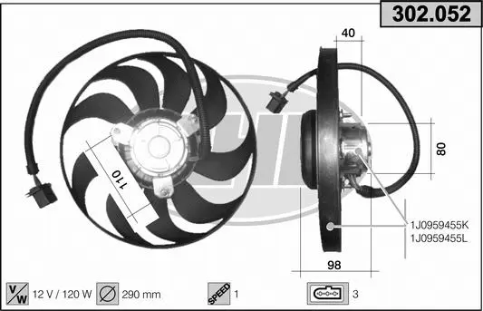 Fan, engine cooling (302.052)