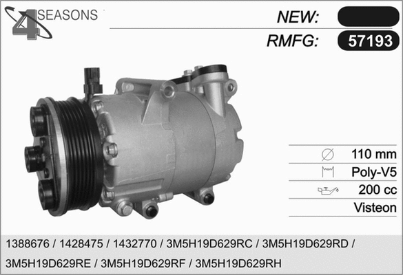 Compressor, air conditioning (57193)