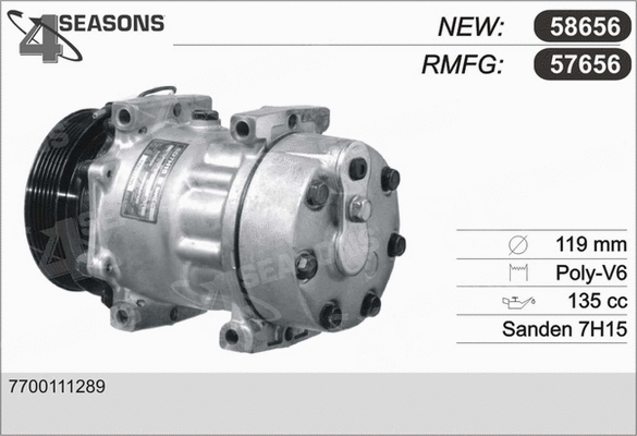 Compressor, air conditioning (57656)