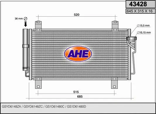Condenser, air conditioning (43428)