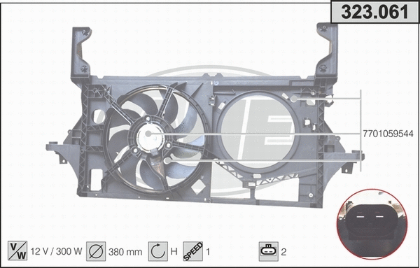 Fan, engine cooling (323.061)