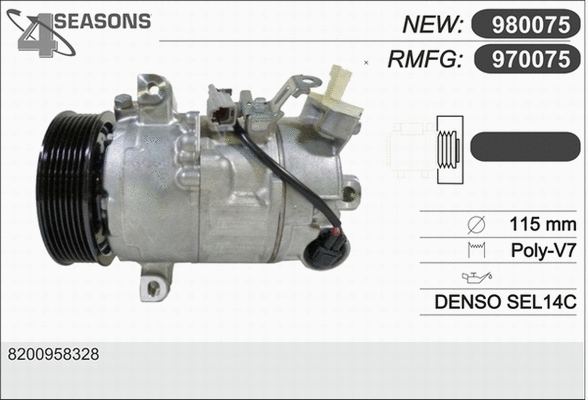 Compressor, air conditioning (970075)