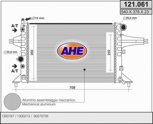 Radiator, engine cooling (121.061)