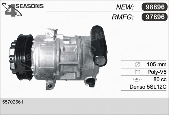 Compressor, air conditioning (97896)