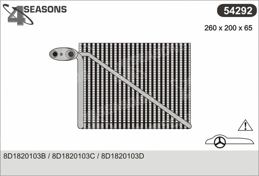 Evaporator, air conditioning (54292)