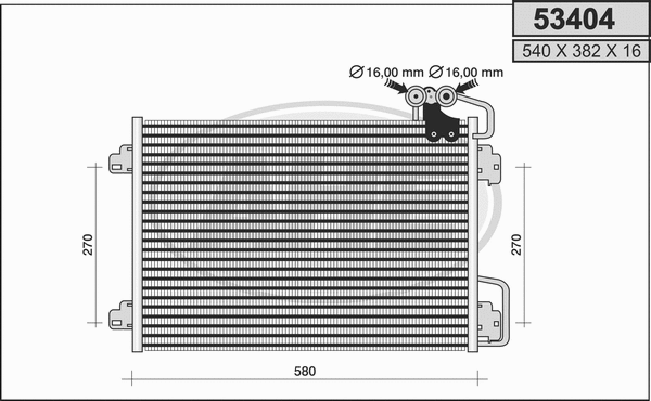 Condenser, air conditioning (53404)