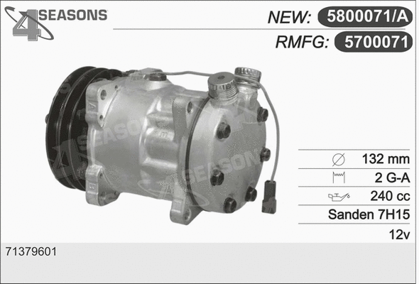 Compressor, air conditioning (5700071)