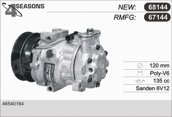 Compressor, air conditioning (67144)