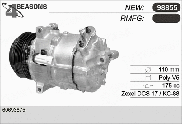 Compressor, air conditioning (98855)