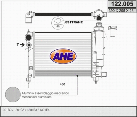 Radiator, engine cooling (122.005)