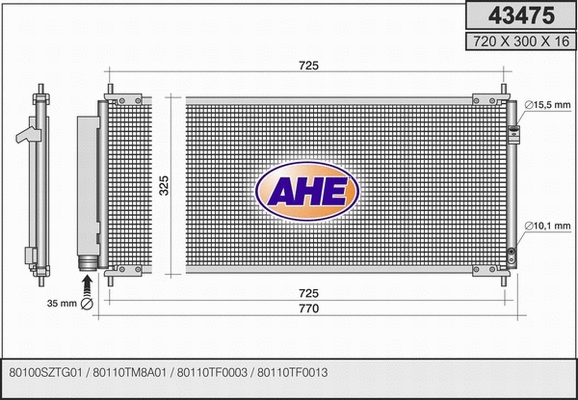 Condenser, air conditioning (43475)