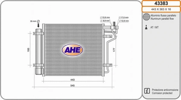Condenser, air conditioning (43383)