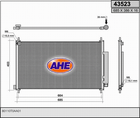 Condenser, air conditioning (43523)