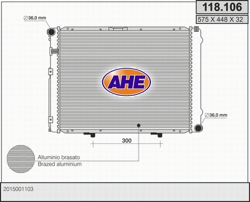 Radiator, engine cooling (118.106)