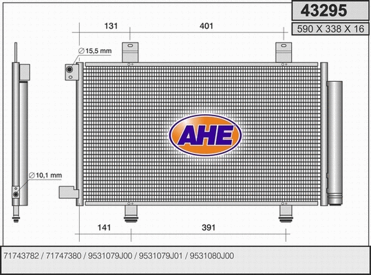 Condenser, air conditioning (43295)