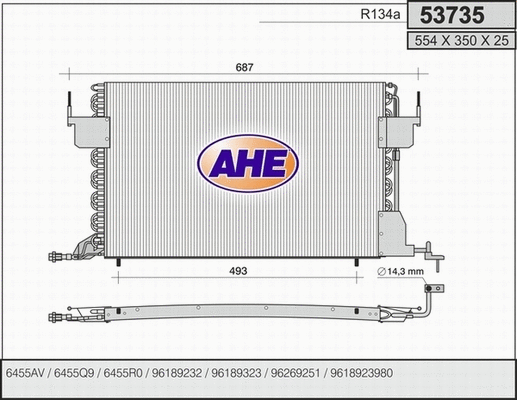 Condenser, air conditioning (53735)