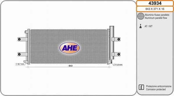 Condenser, air conditioning (43934)